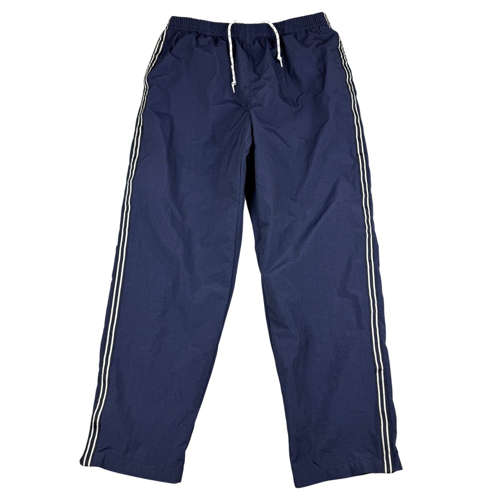 Vintage Oxford & Fulham Track Pants Mens L Navy Striped Windbreaker Street Y2K
